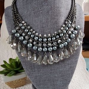 Choker Style Statement Beaded Necklace